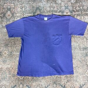 Vintage 90s Gap Faded Purple Pocket Tee Size XL